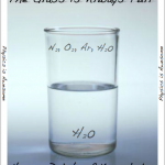 The glass is always full, h2o and air